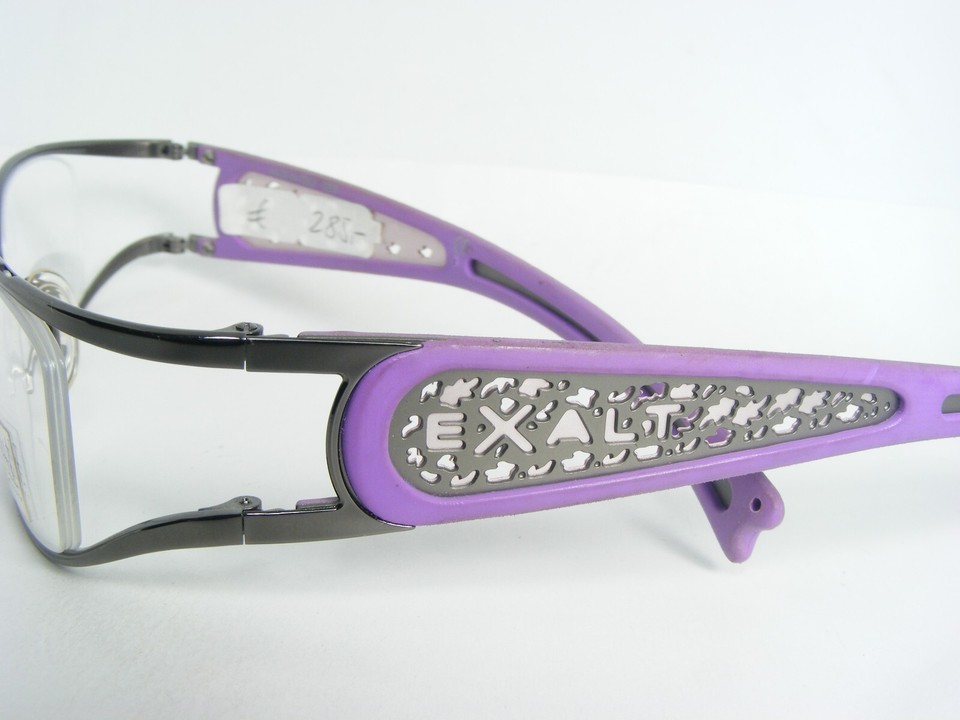 Exalt Cycle EXTITTI 3 GUNMETAL UNIQUE EYEGLASSES GLASSES FRAME 51-18-135mm Italy Item image 8