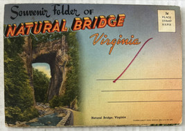 Natural Bridge Virginia 18 Postcard Souvenir Folder - £7.75 GBP
