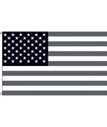 AMERICAN BLACK AND WHITE UNITED STATES 3 X 5 FLAG banner FL697 USA AMERICA - $6.60