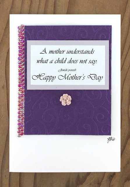 Primary image for A Mother Understands - Jewish Proverb Greeting Card