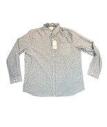 Ben Sherman Shirt Mens 2XL Blue Navy Blazer Classic Fit Stretch Button Down - $44.99