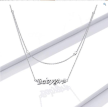  01 authentic 925 sterling silver babygirl choker zircon pendant necklace   deal4steals thumb200