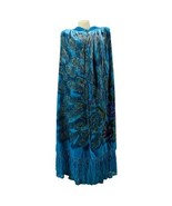 TEAL TURQ ARTDECO STEVIE NICKS STYLE VELVET MUCHA GYPSY BOHO DELUXE HOOD... - $10,962.90 MXN