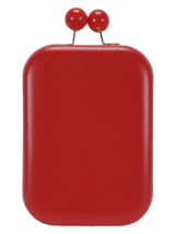 Elizabeth Arden Red Crossbody Bag With Chain Shoulder Strap Clutch Purse - $13.14
