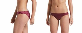 NIKE NESSA319 Reversible Striped Bikini Bottom Villain Red - £55.86 GBP
