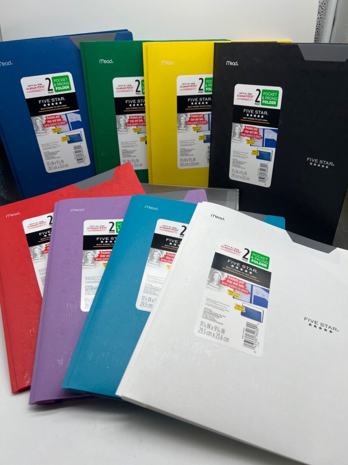 Five Star Plastic Folder 2 Pockets 3-Prongs U CHOOSE BuyMoreSave&amp; COMBIN... - $1.88