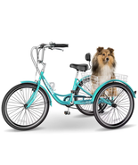 20&quot;/24&quot;/26&quot; Tricycle for Adults Seniors with Big Basket, 7 Speed Low-Ste... - €424,28 EUR