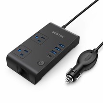 200W Power Inverter, Dc 12V To Ac 110V Car Inverter With Total 7.8A 4 Usb Ports  - £51.90 GBP