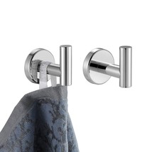 Chrome Bathroom Towel Hook, 304 Stainless Steel Coat Robe Clothes Hook F... - £23.22 GBP
