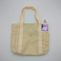 Aurya Bags Durable Reusable Canvas Tote Bag for Shopping, Daily Use, Beige - £13.58 GBP