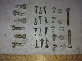 22KK19 ASSORTED STAINLESS STEEL SCREWS, NUTS, GOOD CONDITION - $4.92