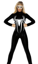 SALE ~ Forplay Poisonous Spider Superhero Black Catsuit Jumpsuit Costume... - $19.99+