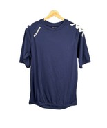 Kappa Castolo Short Sleeve Soccer T-shirt Logo Blue Short Sleeve Mens Me... - $31.81