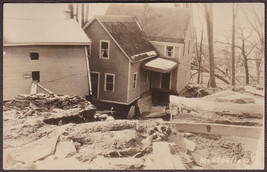 Montpelier, VT 1927 Great Flood RPPC - Damaged &amp; Destroyed City Homes - £12.54 GBP