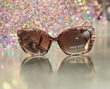Nine West Oversize Snakeskin Print Womens Sunglasses 100%UVA/UVB New Wit... - $34.64