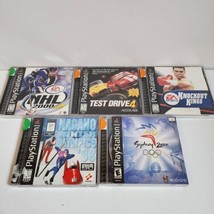 Playstation 1 Games Lot NOT TESTED Knockout Kings Test Drive 4 NHL 2000 Olympics - £7.50 GBP