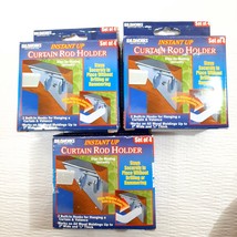 IdeaWorks Instant Up Curtain Rod Holders No Drill No Hammer set 12 clips... - £22.01 GBP