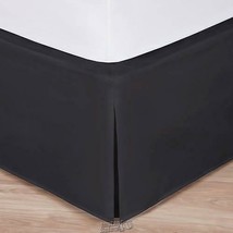 Wrap-Around Tailored 14'' Bedskirt Black King - £22.74 GBP