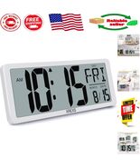 Multifunctional 14.17-Inch Battery-Powered Wall Clock with Timer &amp; Tempe... - $89.18 CAD