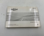 2011 Chevy Equinox Owners Manual Handbook OEM K04B52006 - $14.84