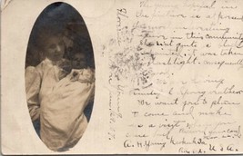 Keokuk Iowa Mother Anna Henn Young Baby Leah Young Case 1907 RPPC Postcard W4 - £15.91 GBP