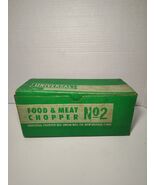 Vintage Universal No.2 Food &amp; Meat Chopper Grinder w/ Box &amp; Attachments USA - $496.26 MXN