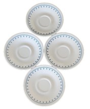 Four (4 )~ Vintage ~ Corelle By Corning ~ BLUE SNOWFLAKE GARLAND ~ 6&quot; Sa... - €30,15 EUR