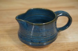 Studio Art Pottery Blue Green Glaze Flying Horse Creamer Pitcher 3.25&quot; Tall - $24.44