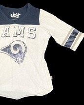 Touch by Alyssa Milano LA Rams NFL Women’s Shirt Small White Blue Tee image 4