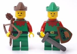 Lego Vintage Castle lot 2 Forest Men Red Forestman Minifigures - $30.83