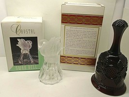 Lot 2 Hand Bell&#39;s Crystal Swan Bell &amp; Avon 1876 Cape Cod Collection Host... - $4.46