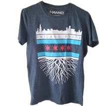 Tony Hawk Men&#39;s Chicago Roots Graphic Dark Gray Short Sleeve T-Shirt - £7.76 GBP