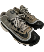 Nike BSBL Baseball Cleats 822958-001 Black/Gray Youth size 6Y - £12.18 GBP