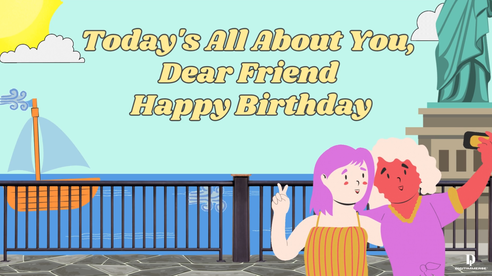 Ecard for Birthday - Title: Today&#39;s All About You,  Dear Friend  Happy B... - $1.99