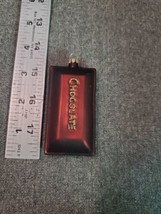Chocolate Bar Holiday Ornament - Blown Glass - £4.50 GBP
