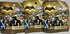 3 Batman V Superman Mighty Mini&#39;s DC Comics NIB Blind Bag Series 2 - £9.52 GBP