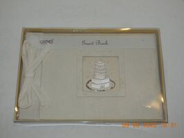 White Wedding Guest Book with Picture of Cake on Front - $14.80