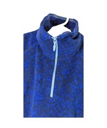 Columbia Fleece Sweatshirt Womens sz Medium Blue Black Glacial Freeze Pu... - $41.20 CAD