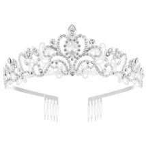 Crystal For Women Wedding Party Decorations Party Supplies Rhinestone Tiara Birt - £9.43 GBP+