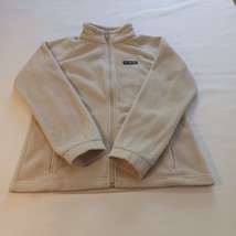 Columbia Sportswear WG6756 Youth Girls Sz XL 18-20 Full Zip Fleece Cream... - $14.54