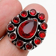 Mozambique Garnet Gemstone Handmade Fashion Ethnic Gifted Ring 8.75&quot; SA 5835 - £3.98 GBP