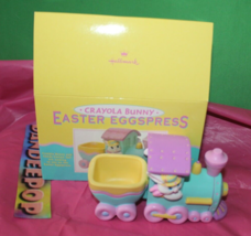 Vintage Crayola Bunny Easter Eggspress 1993 Hallmark Easter Treat Holder In Box - £11.09 GBP