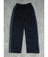 Boys Pants Adidas Black Gray Side Striped Climawarm Field Performance Pa... - £8.51 GBP