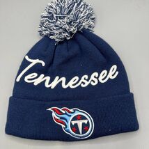 Tennessee Titans Hat Men Blue Fanatics Cuffed Beanie Pom Pom Cap New Adult - $12.24