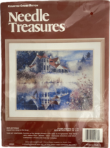 Needle Treasures "Reflections" Stamped Counted Cross Stitch Kit 18 x 14", NEW - $21.00