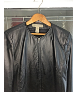 Vintage Apostrophe - Women’s Black 100% Soft  Genuine Leather Jacket Siz... - £59.41 GBP