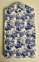 Formalities By Baum Bros Cheese Board Blue Floral Cottage Core Country - $20.10