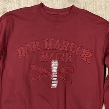 NEW Bar Harbor Maine Maroon Mens S Sweatshirt &quot;New York Popular&quot; Brand w... - £24.80 GBP