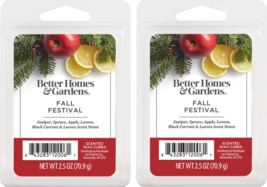 Better Homes and Gardens Scented Wax Cubes 2.5oz 2-Pack (Fall Festival) - £9.58 GBP