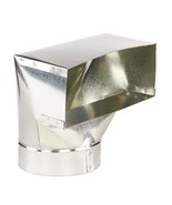 Master Flow GAF 4in. x 10in. x 6in. 90-Degree Galvanized Steel Register Box - $215.85 MXN